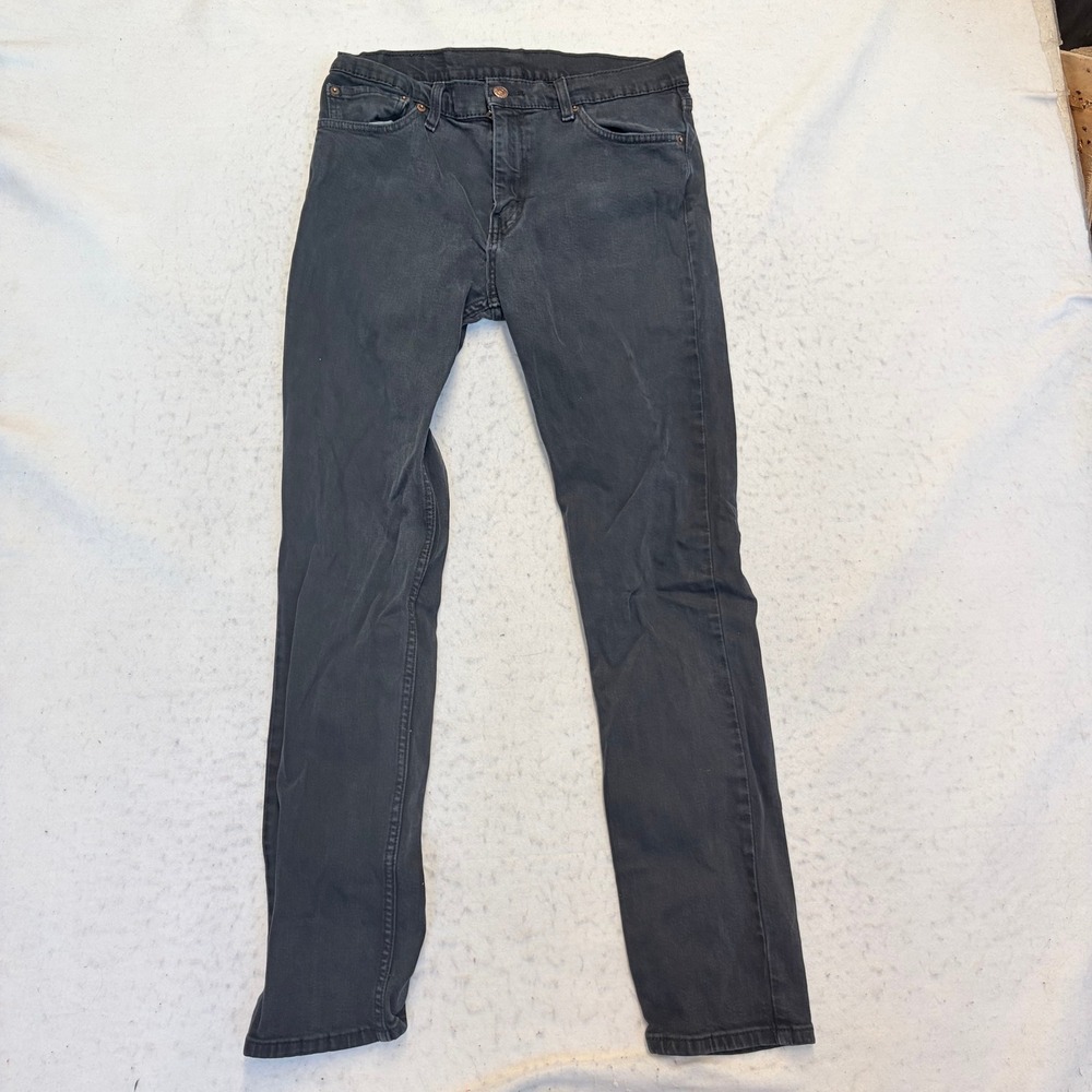Levi's 511 Slim Fit Jeans Mens 32x32 Gray Denim Stretch